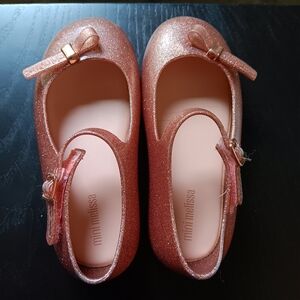 Mini Melissa Pink Dress Shoes Ballet Style